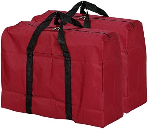 Чанта за съхранение на PATIKIL с цип, 2 опаковки, с Капацитет 40 л, Сгъваеми Тежки Чанти за съхранение на Спално