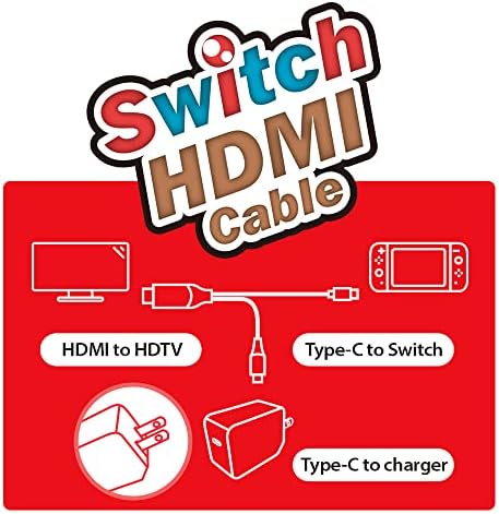 Кабел Brook Switch HDMI - Преносими зарядно устройство и кабел за зареждане блок за ключа и адаптер за HDMI