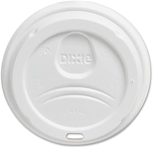 Куполна капак Dixie D9542W за чаши PerfecTouch обем 10/16 унция и хартиени чаши за горещо на 12/20 унция, бяла.
