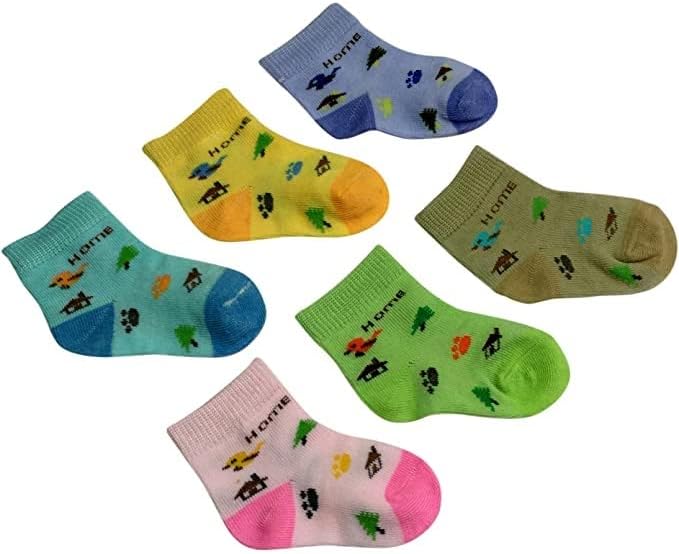 Фокси Fane Сладък Меки и удобни памучни Детски чорапи [6 опаковки]