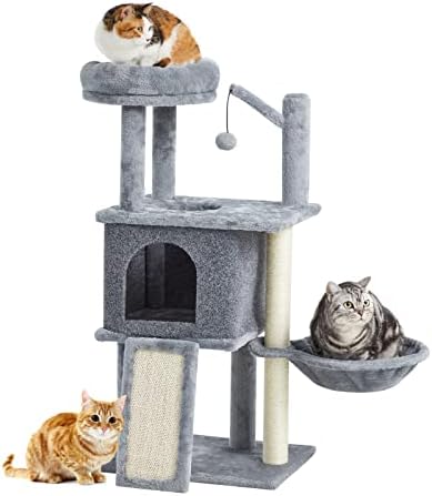 TSCOMON 36,6 Мулти-Котешка кула на Кошачьем дърво за котки в затворени помещения, Плюшено място за спане с Кошачьими