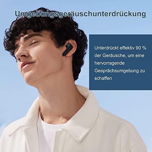 Безжични слушалки, Втулки Bluetooth Слушалки, Bluetooth 5.3 Време на възпроизвеждане слушалки-притурки 40 часа