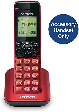 Безжична телефонна слушалка VTech TR06-2013 FoneDeco Аксесоар, червен | За работа се изисква безжична телефонна