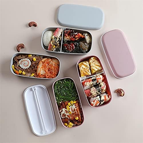 AMABEAfh Bento Box Многопластова кутия за Бэнто Преносим Външен Фланец Обяд-Бокс Контейнер за хранене, Кухненски