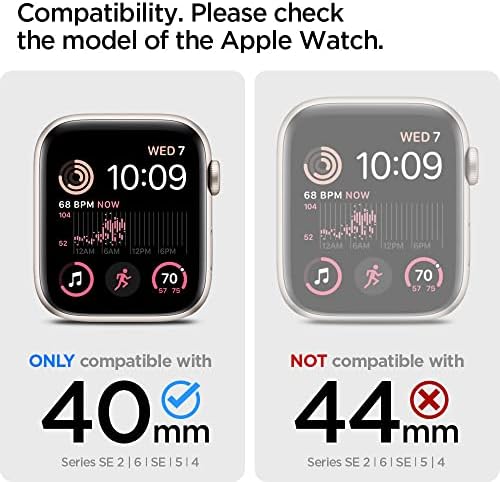 Spigen Metal Fit Pro е Предназначен за корпуса на Apple Watch с каишка серия SE2/6/SE/5 /4 (40 мм) - Графит