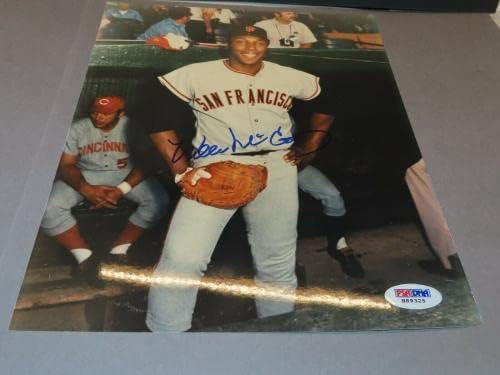 Уили Маккови Подписа снимка San Francisco Giants 8x10 с автограф на PSA / DNA COA 1C - Снимки на MLB с автограф