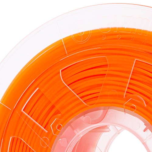 Конци Gizmo Dorks 1,75 мм PLA 1 кг / 2,2 кг за 3D-принтери, флуоресцентно-оранжева (UV-радиация)