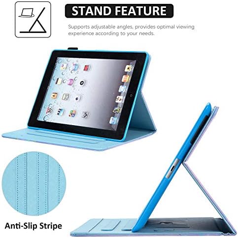 Калъф за iPad 2/3/4 от изкуствена кожа Dteck Slim Fit Smart Cover с множество ъгли, Стойка за Фолио, Защитен