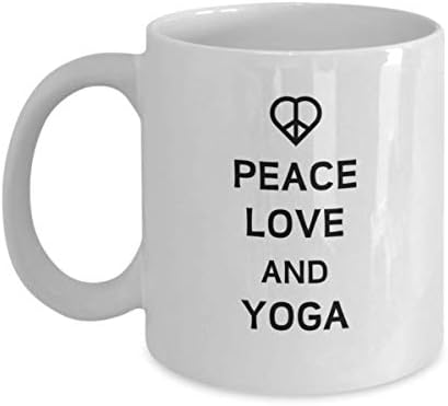 Една чаена Чаша за мир, Любов И Йога, Подарък за Колега-Йога, Подарък за жена, възраст Чаша За Пътуване