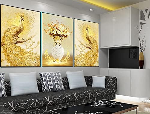Instarry САМ 5D Диамантена Картината Пълна Тренировка Златен Паун Crystal Бродерия на кръстат бод Дневна Спалня