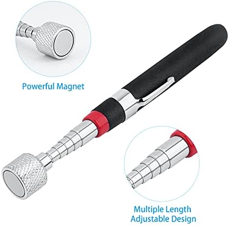 Инструмент за улавяне на магнитни, Прибиращ се Магнитна Пръчка с Телескопическим инструмент за Магнитни пръчки,