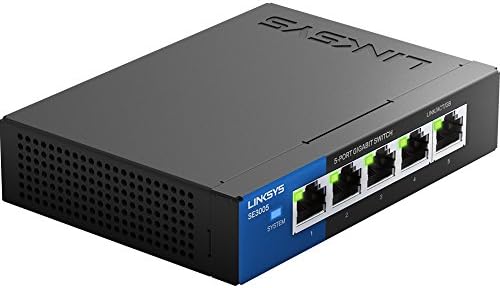 Linksys SE3005: 5-портов Unmanaged switch Gigabit Ethernet, компютърна мрежа, пристанища с автоматично определението,