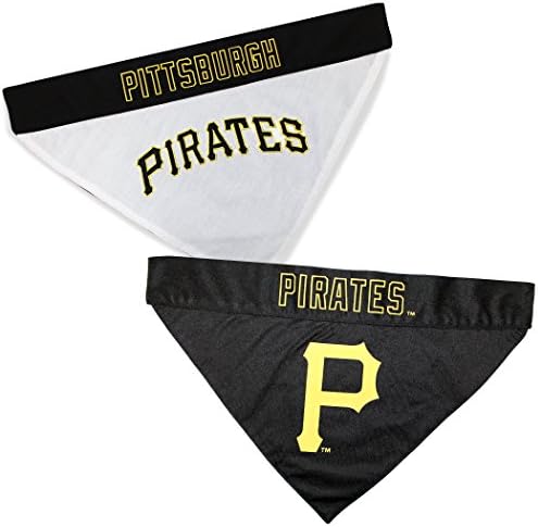 Pets First PIR-3217-L-XL Замяна Кърпа за домашни любимци MLB Pittsburgh Пирати, Голяма/X-Large, Цвят на екип