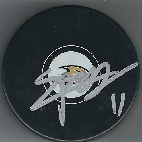 Хокейна шайба ДЭНИЕЛА СПРОНГА Анахайм Дъкс с автограф - за миене на НХЛ с автограф