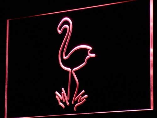 ADVPRO Flamingo Животни Дисплей Лого Led Неонова реклама Червен 12x8,5 Инча st4s32-i828-r
