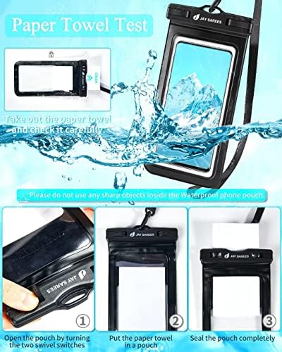 Универсален Водоустойчив калъф за телефон, 3 опаковки, калъф, за да защитите телефона си от вода IPX8, Дело