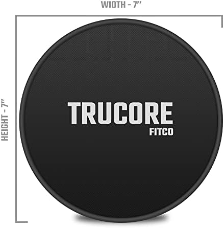 Плъзгачи Trucore Fitco Premium Core - 2 бр. Двустранни фитнес Плъзгачи за тренировки |Плъзгачи за упражнения