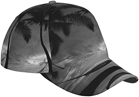 Черно-Бяла Плажна бейзболна шапка За мъже и Жени, бейзболна шапка за възрастни, за обучения по свобода и дейности