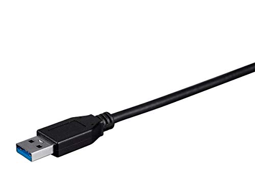 USB кабел и Гръмотевична Monoprice с дължина 1 метър - Черно | Essentials 3.1 USB-C-USB-A Gen 2, 3A, скорост