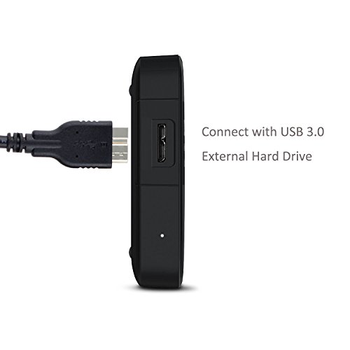Кабел QCEs USB 3.0, USB 3.0 A към кабел Micro B, кабел с дължина 3,3 фута, Съвместим с преносими външни твърди