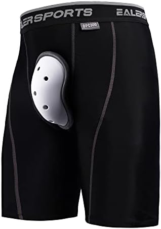 Компресия Хокей панталони EALER HCP със Спортна Чаша и вложки за Чорапи, Хокей Джоки за мъже или Момчета - Възрастни