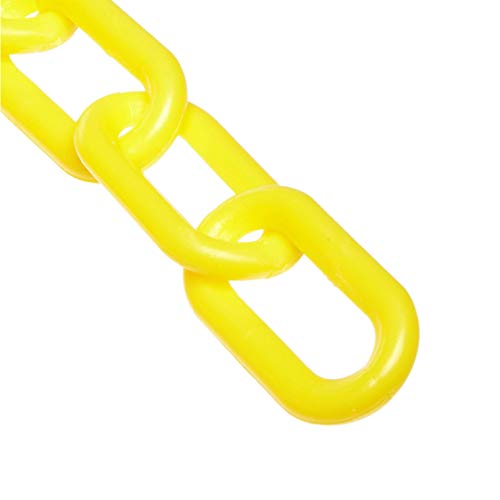 Пластмасов Барьерная верига Mr. Chain, жълто, диаметър на ниво 5 инча, дължина 25 Метра (60002-25)
