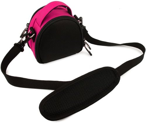 Чанта през рамо премиум-клас Laurel с допълнителни джобове (светло розово) за цифров фотоапарат Panasonic Lumix