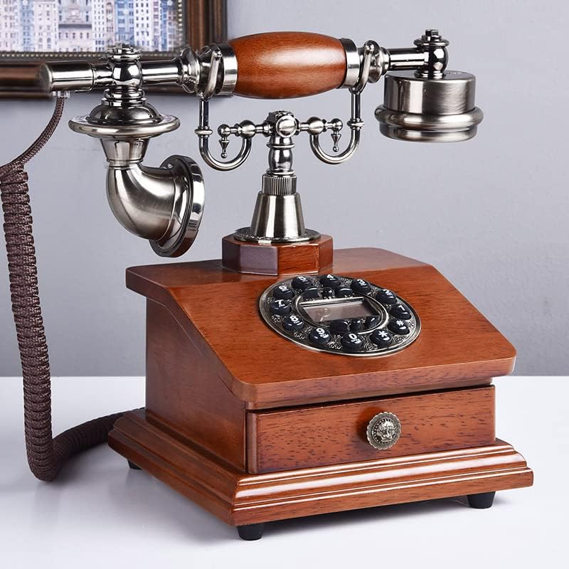 Телефонен апарат с превръщането циферблат, Класически Настолен телефон, за Украса на хола, Европейски Стил,