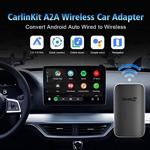 2023 Авто Безжичен Адаптер CarlinKit A2A Android за OEM-жични автомобили Android Auto от г., Щепсела и
