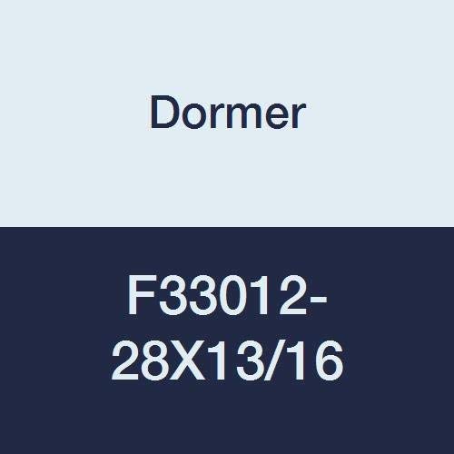 Dormer F33012-28X13/16 Кръг Регулируеми печати, Разъемного тип, Ярки, UNF12, от бързорежеща стомана, с Номинална D 5,49 мм, диаметър на 13/16, височина 1/4