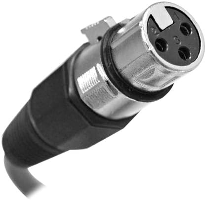 СЕИЗМИЧЕН ЗВУК - SAXLX-25 - 25 ' Черен микрофон кабел XLR за мъже и XLR за жени - Балансиран - пач-кабел с дължина 25 метра
