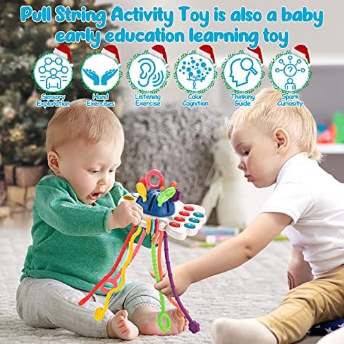 Детски играчки за 12-18 месеца, Сензорни играчки за бебета 6-12 месеца, Играчки за занимания с дете на прочетеното, Хранителни играчки Монтесори за деца от 1 година, Инте