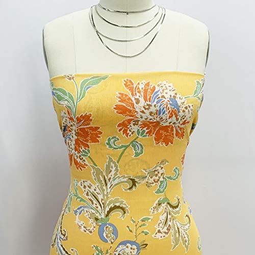 Цветя модел на Манго Лайвинг Корал в стила на Джейкъби с принтом на вискозен крепоновой тъкан