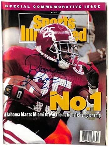 Дерик Лассик подписва договор със списание Alabama Champs Sports Illustrated 1992 - Списания NFL с автограф