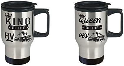 Комплект Чаши за пътуване на колела-Кафе Двойка За Къмпинг-King-Queen-Туристически чаша-Кухня в каравана