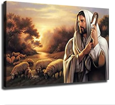 Саймън Дюи - добрият Пастир-Исус Христос Платно Декоративна Живопис Плакат Начало Декор Изкуството на HD Снимки