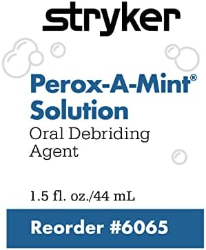 Разтвор за изплакване на устната кухина Perox-A-Mint® - 100 Флакона - Ментов омекотители за устата (Отделни