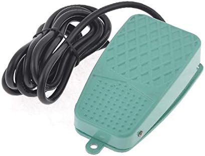 Нов Lon0167 Светло зелен металик Незабавен foot switch добра производителност 250VAC 10A SPDT БЕЗ NC (Hellgrüner