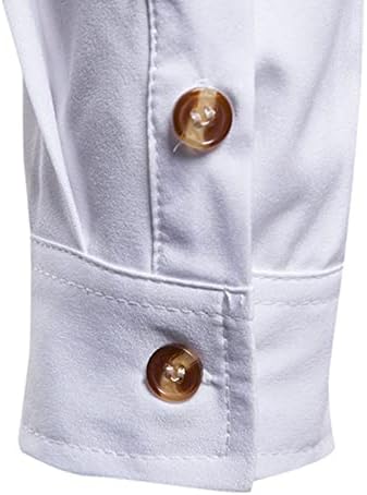Мъжки Рокли-ризи Slim Fit Мъжки Ежедневни Однотонная Риза, Блуза С Висока яка, Мъжка Риза Vols Dress