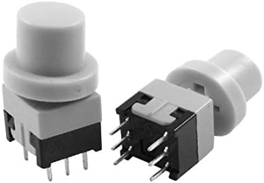 Нов Lon0167 10 бр 8,5x8,5 mm x 20 mm Бутон превключвател Tact с самоблокирующимся 6-пинов контакт (10 Бр 8,5x8,5