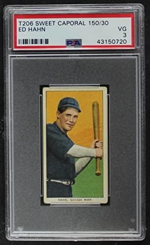 1909 T206 Ед Хан Чикаго Уайт Сокс (Бейзболна картичка) PSA PSA 3.00 Уайт Сокс