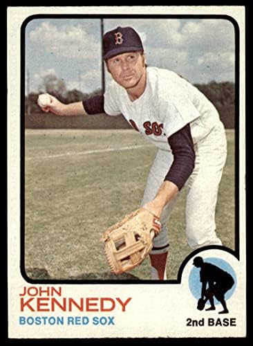 1973 Topps 437 Джон Кенеди на Бостън Ред Сокс (бейзболна картичка) EX/MT Red Sox