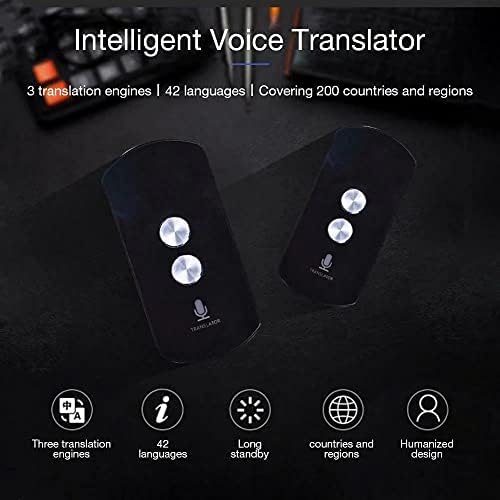 WYYDFDC Интелигентен преводач за срещи и пътувания, многоезичен, с три системи за превод, синхронен глас преводач