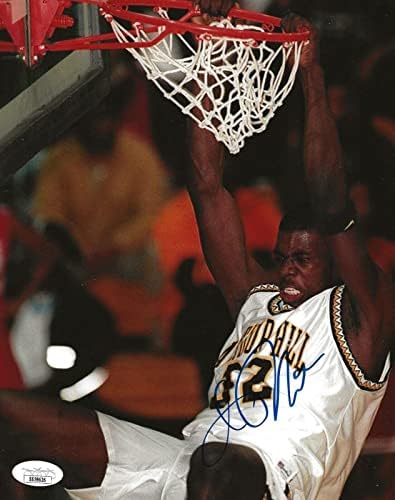Джейсън Ричардсън Magic Warriors подписа снимка на гимназията 8x10 с автограф от JSA - Снимки на NBA с автограф