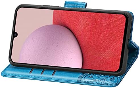 Чанта-портфейл Monwutong за Samsung Galaxy A14, Панти калъф за телефон от изкуствена кожа с 3D модел на пеперуда,