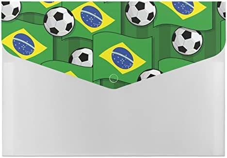 Бразилия на Футбол Футболен модел расширяющаяся папка за файлове в Папка-акордеон 6 джоба органайзер за документи