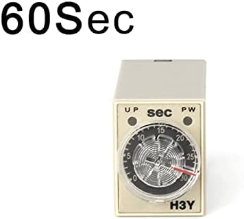Таймер забавяне на реле време TINTAG H3Y-2 AC220V 5/10/30/60 минути/Секунди с Основния конектор 8 контакти Завъртане