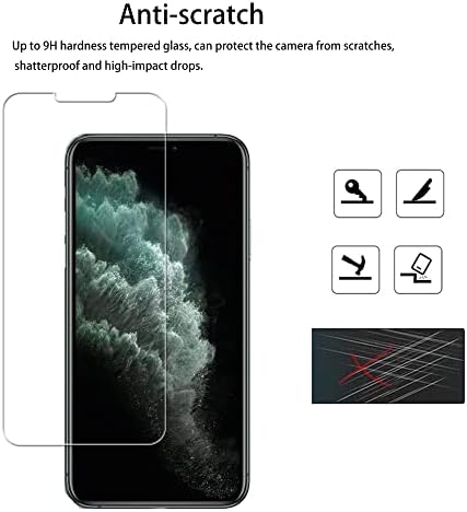 HKKAIS [2] Стъклена Защитно фолио За екрана, Съвместима с iPhone 11 Pro Max / iPhone Xs Max Закалено Стъкло