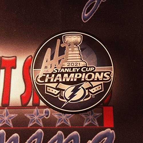 Антъни Чирелли Истински Хокейна шайба с Автограф на Купата на Шампионската JSA - за Миене на НХЛ С автограф