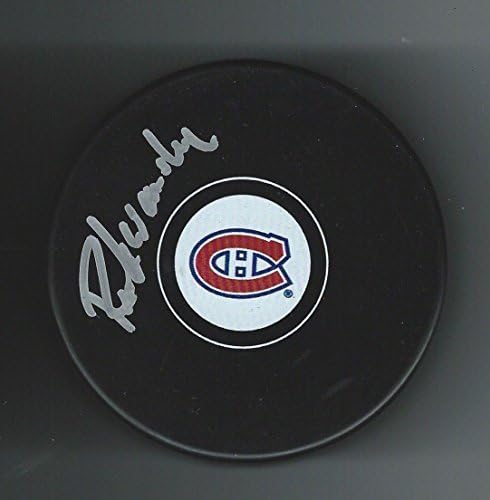 Рик Уомсли подписа шайбата Монреал Канадиенс - за Миене на НХЛ с автограф